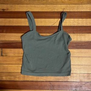 Green Crop top